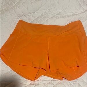 lululemon athletica Bright Orange Athletic Shorts